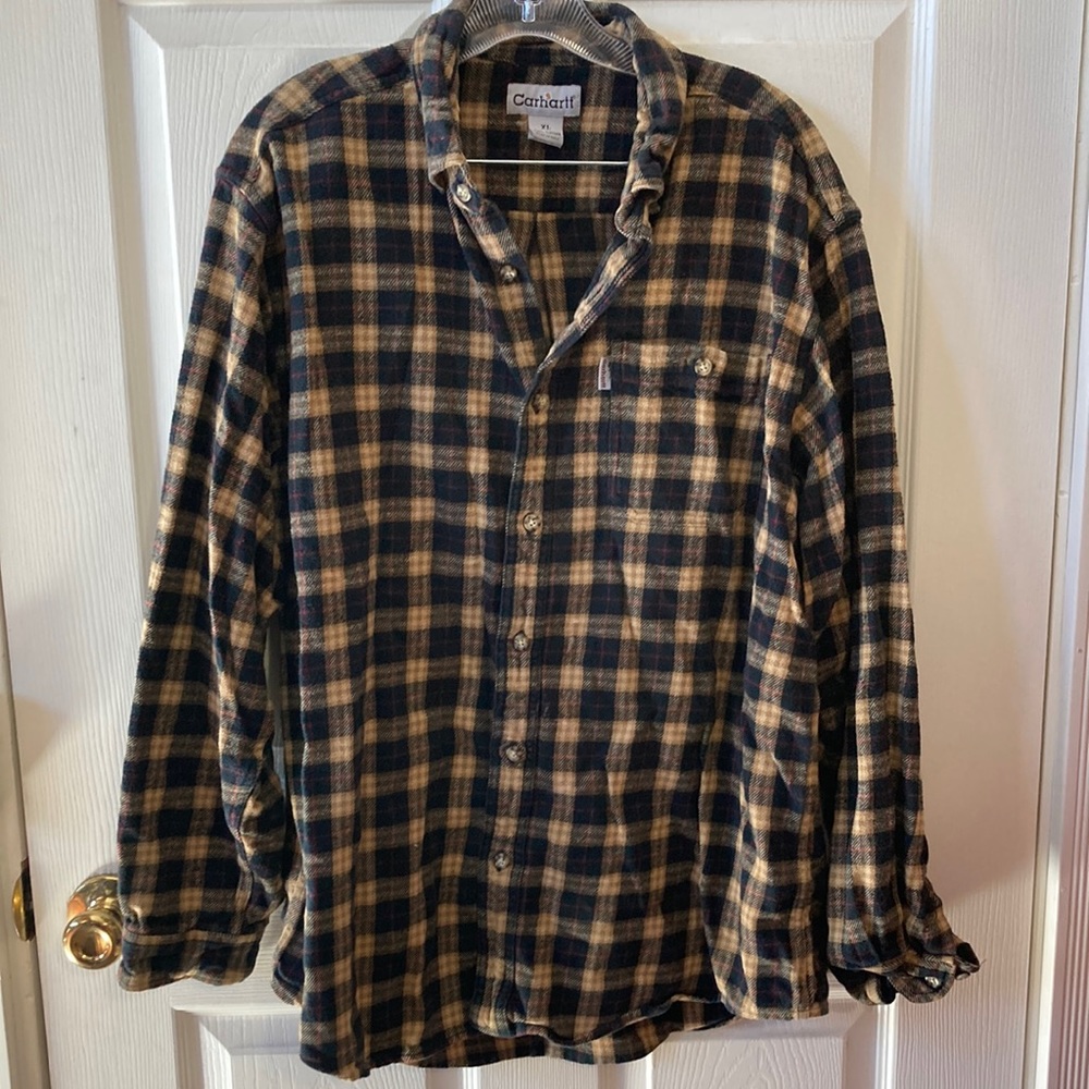 Carhartt Men Flannel Long Sleeve XL